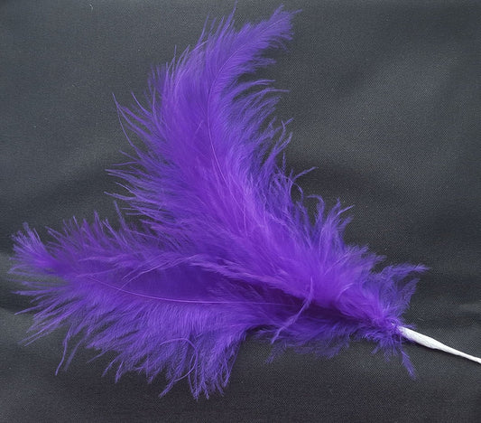 Purple 3 Feathers Spray - hanrattycraftsgifts.co.uk