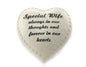 Lesser and Pavey 18cm in Loving Memory Heart Ornament for Wife, Multi-Colour - hanrattycraftsgifts.co.uk