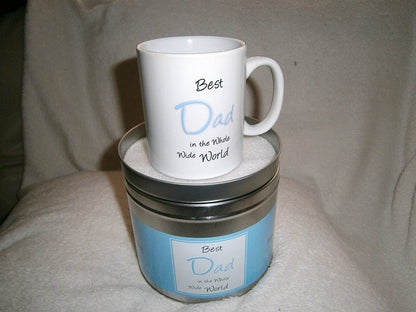 dad mug in a tin gift BEST DAD IN THE WHOLE WIDE WORLD - hanrattycraftsgifts.co.uk