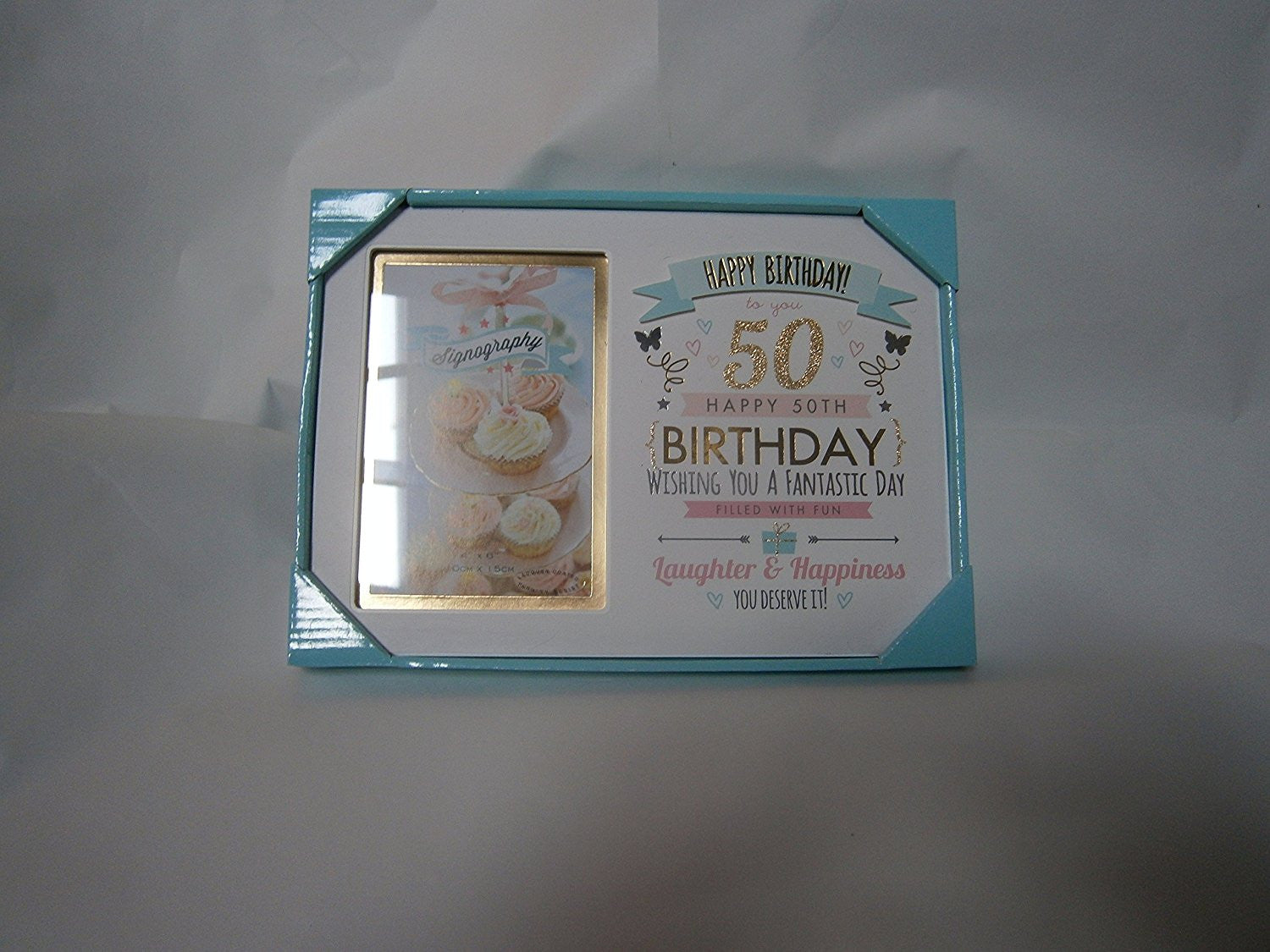 l signography birthday frame 50th - hanrattycraftsgifts.co.uk