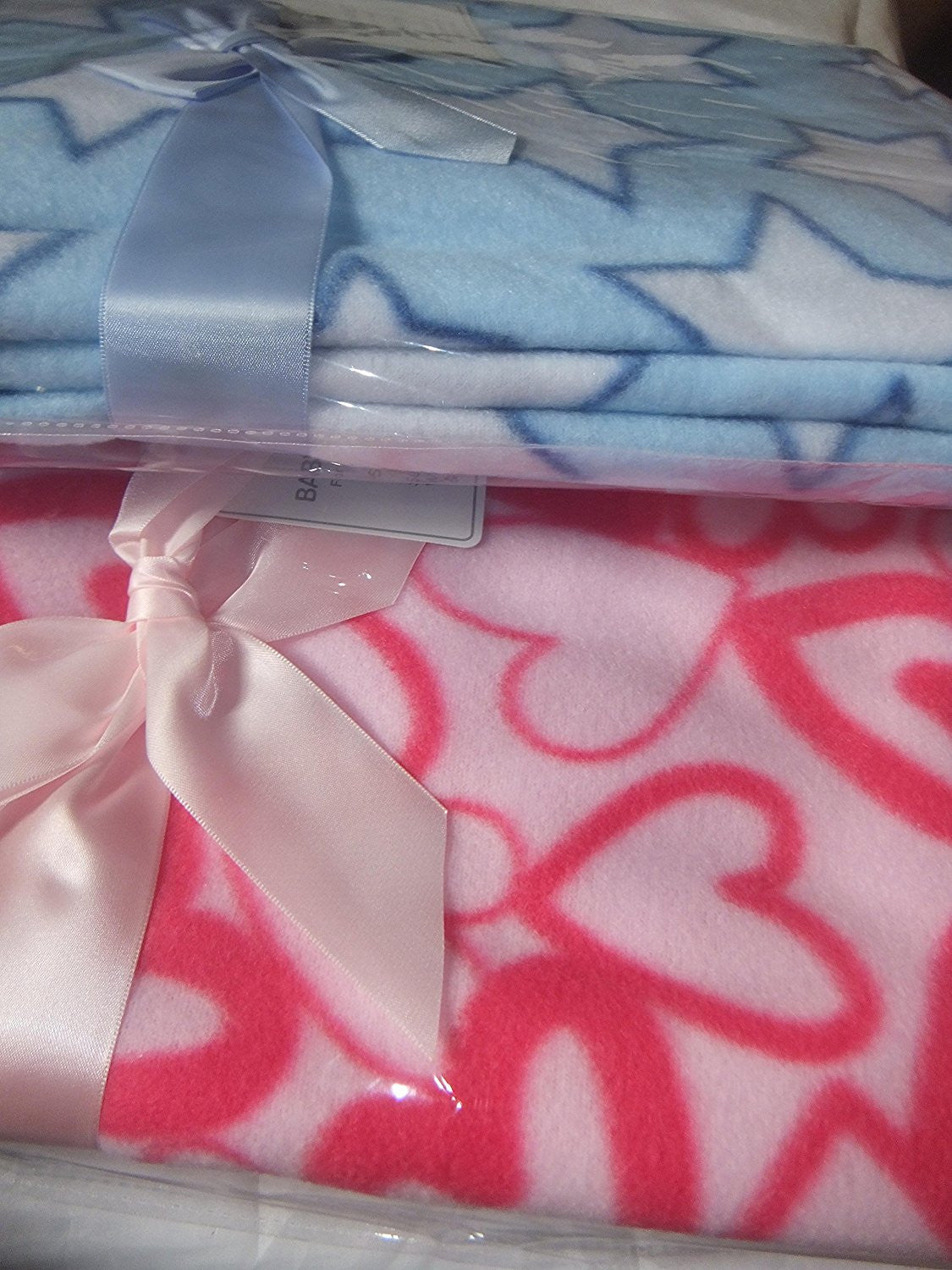 Pink Hearts Baby Cot Blanket by Nursery Time 100x150cm - hanrattycraftsgifts.co.uk