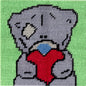 DMC Me to You Big Heart Tapestry Kit, 100 Percent Cotton, Multi-Colour - hanrattycraftsgifts.co.uk
