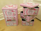Peel & Sardine "Baby Girl Things Bear" Stacking Tin - hanrattycraftsgifts.co.uk