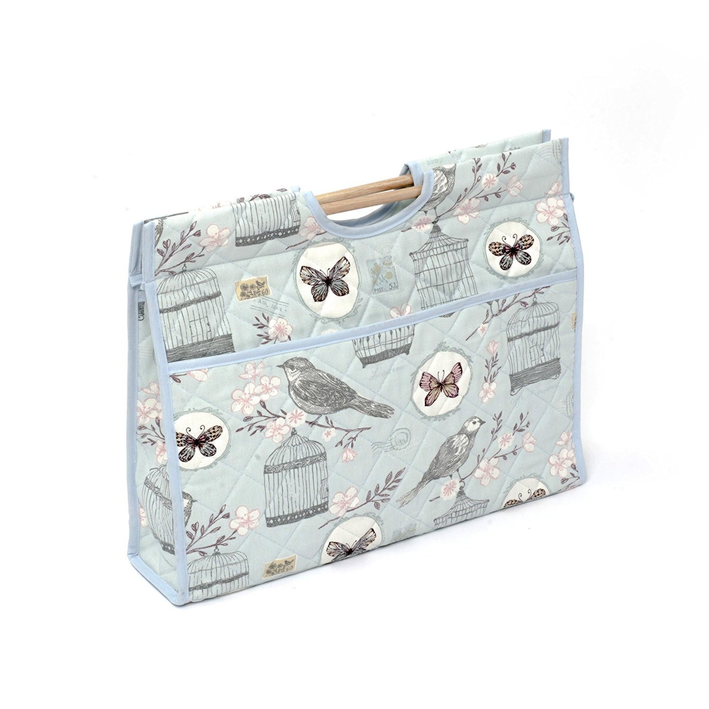 HobbyGift HGCB/111 | Premium Craft Bag Birdsong Blue Design - hanrattycraftsgifts.co.uk