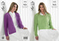 King Cole 4134 Knitting Pattern Ladies Edge To Edge Jacket and Sweater in King Cole Bamboo 4 Ply - hanrattycraftsgifts.co.uk