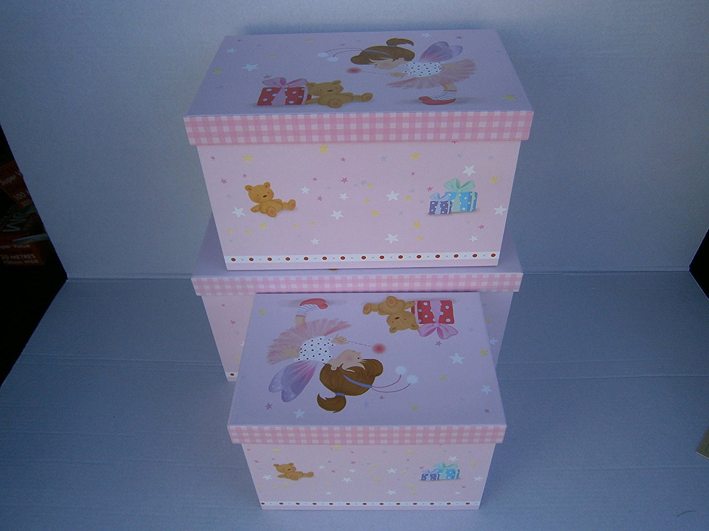 fairys make a wish set 3 storage boxes - hanrattycraftsgifts.co.uk