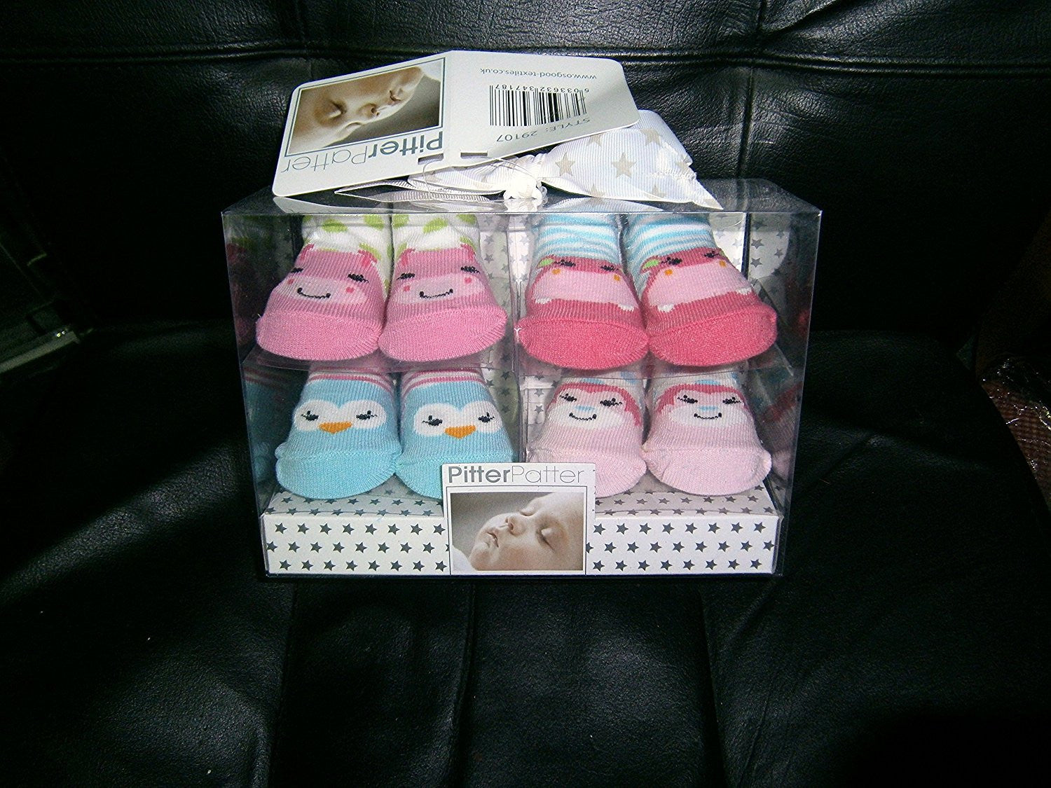pitter patter baby 4pr socks in box - hanrattycraftsgifts.co.uk
