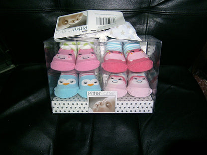 pitter patter baby 4pr socks in box - hanrattycraftsgifts.co.uk
