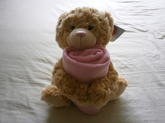 keel cuddle bear with blanket 25 cm - hanrattycraftsgifts.co.uk