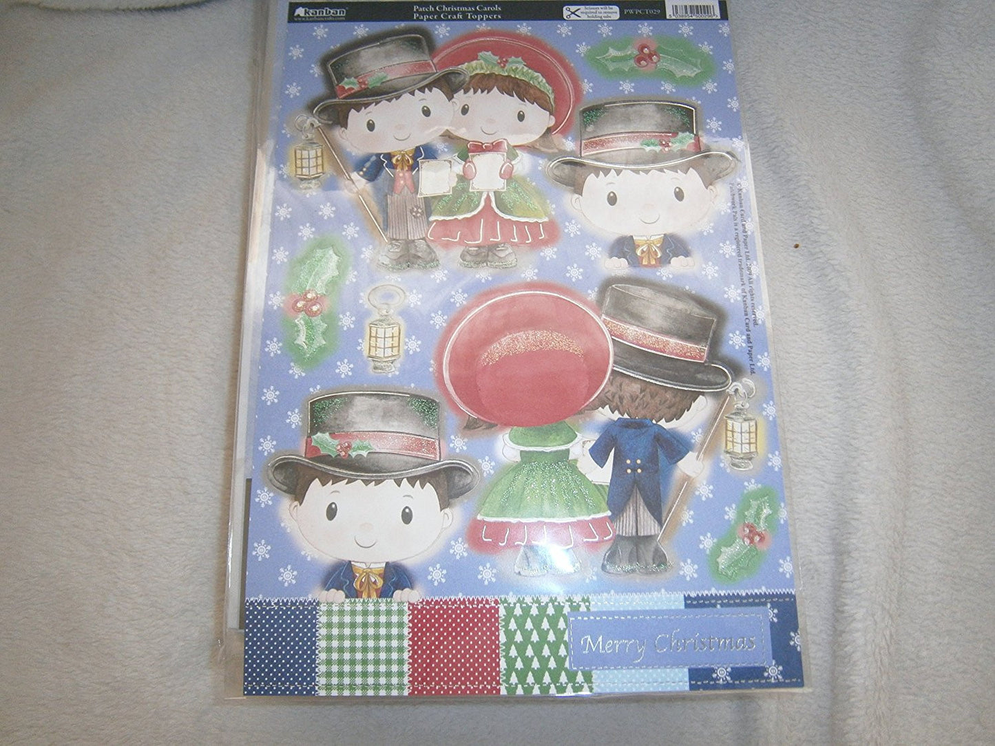 patch christmas carols papercraft toppers - hanrattycraftsgifts.co.uk
