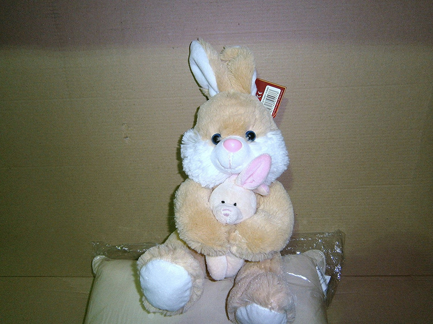 keel toys rabbit with baby one supplied at random - hanrattycraftsgifts.co.uk