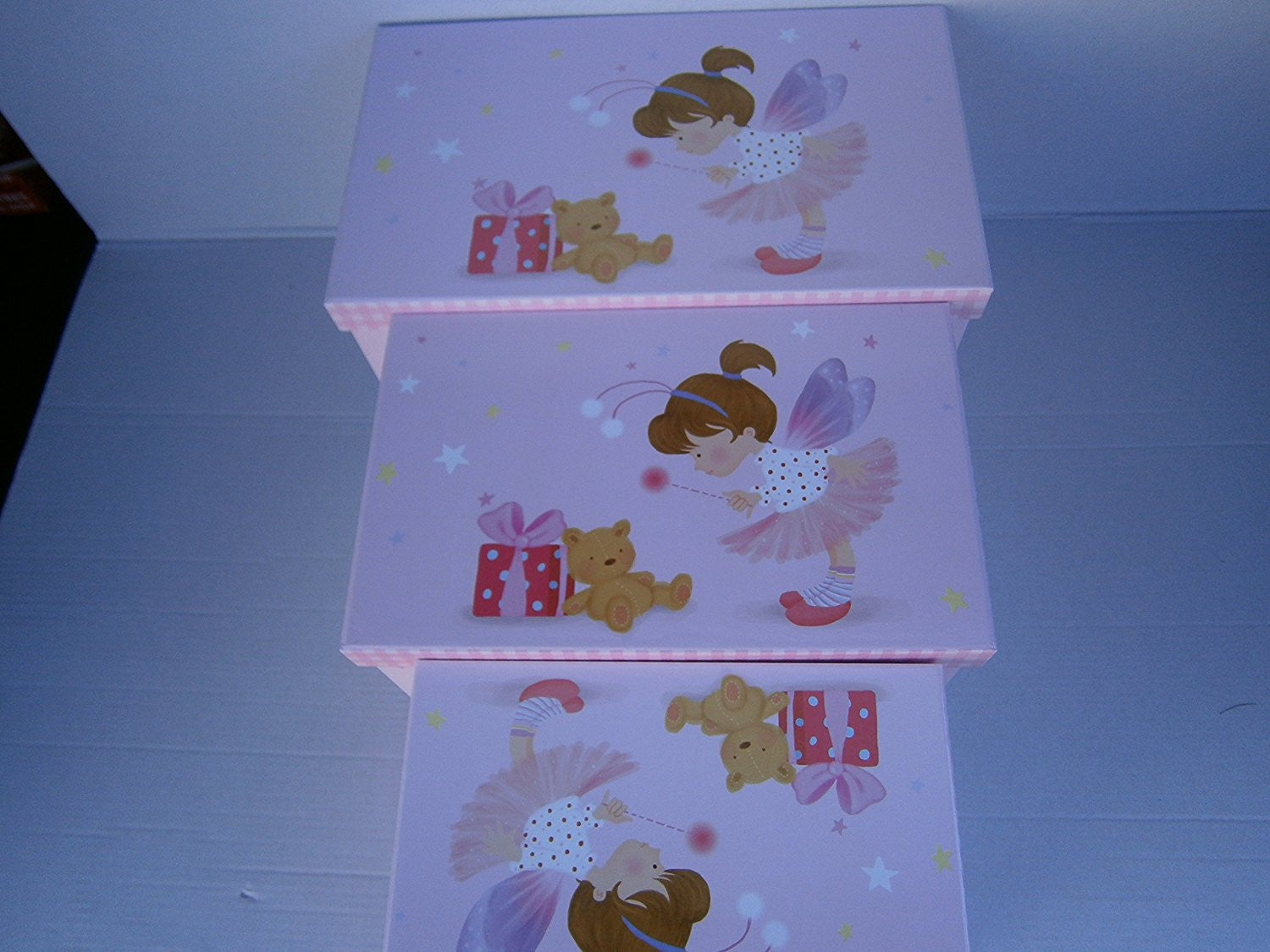 fairys make a wish set 3 storage boxes - hanrattycraftsgifts.co.uk