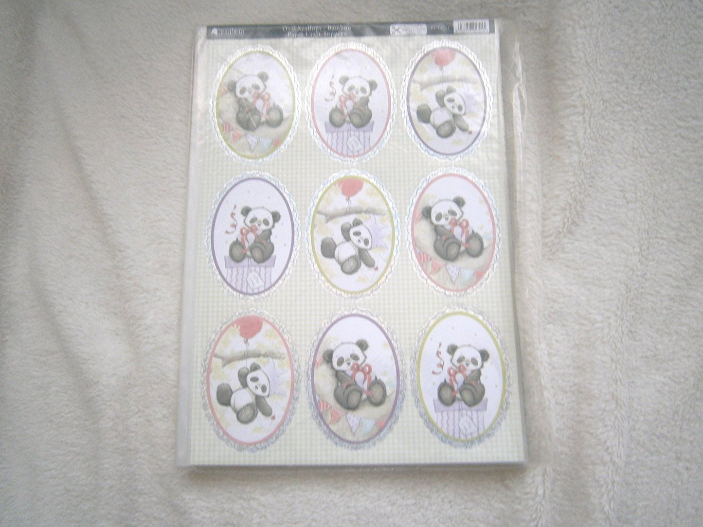 papercraft toppers oval scallops -bamboo - hanrattycraftsgifts.co.uk
