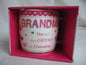 "Grandma" Pink Butterfly Pattern Sentimental Mug - hanrattycraftsgifts.co.uk