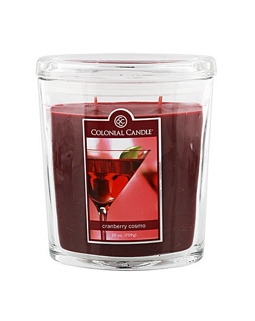 Colonial Candle 25oz jar with an incredible Cranberry Cosmo fragrance - hanrattycraftsgifts.co.uk